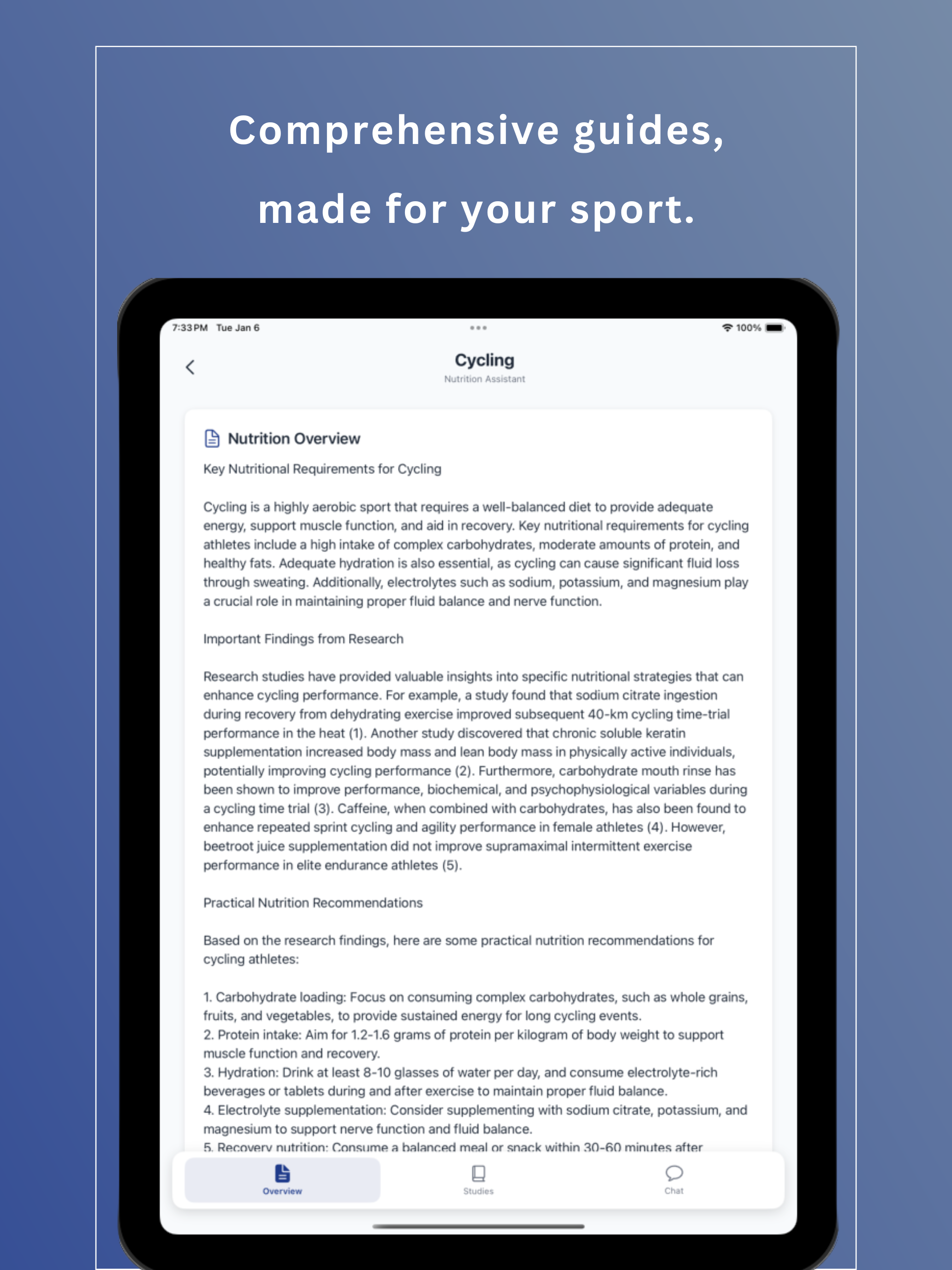 Athlo: Nutrition and Science screenshot 8
