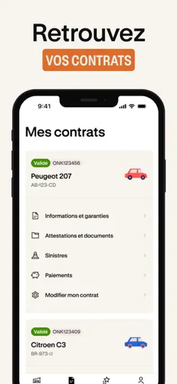 Capture d'écran de Ornikar Assurance sur iPhone 2