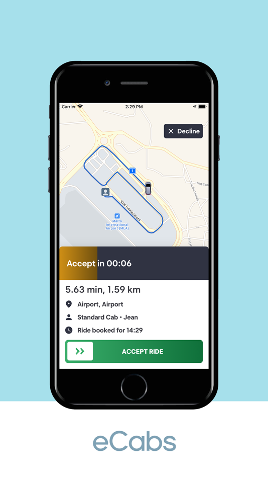#5. Driver eCabs (iOS) بواسطة: eCabs