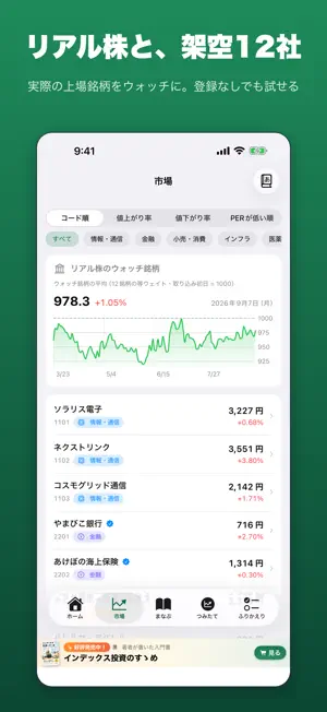 株けいこ 本物の株価で学ぶ株式投資 screenshot 4