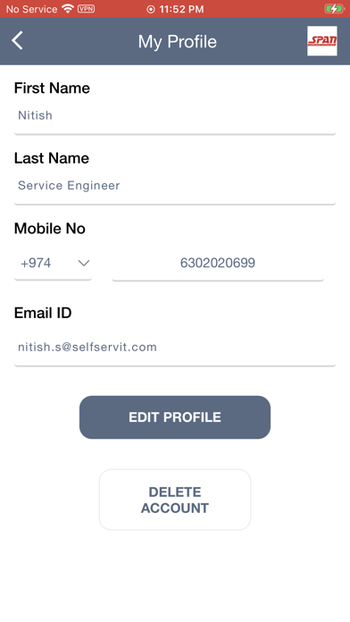 Screenshot 1 of MySpan App
