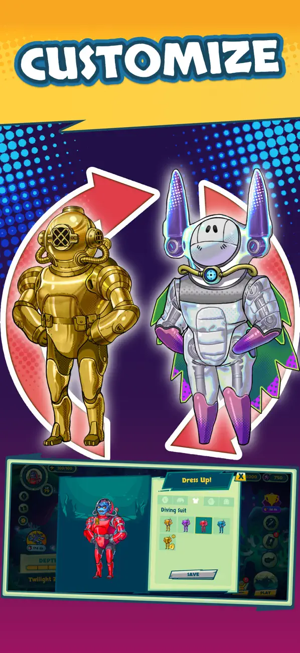 Submarine Quest: Merge&Explore Hack screenshot 6 - game app interface