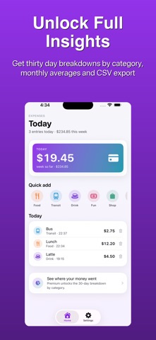 Expense Tracker - Daily Log Screenshot 3 of 5