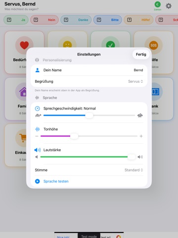 EinfachSprechen – AAC iPad screenshot
