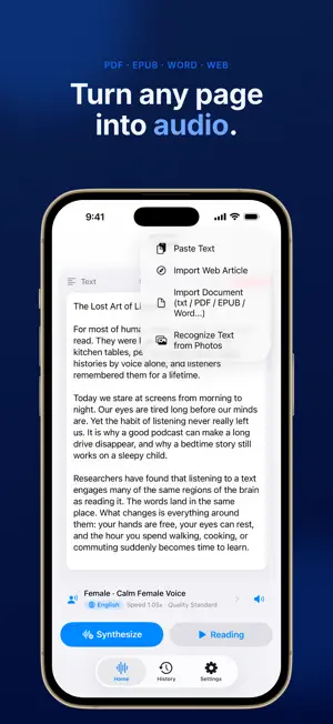 TextVoice: Text to Speech screenshot 3