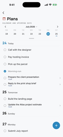 DayInk — Tasks & Planner iPhone screenshot