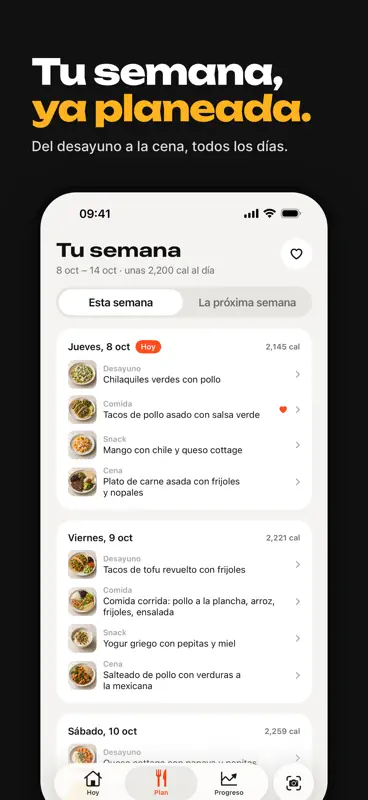 Yolk: Plan de comidas screenshot 3 of 9