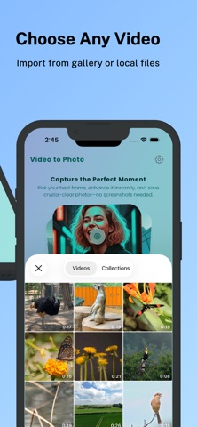 Video to Photo – Frame Capture iPhone screenshot