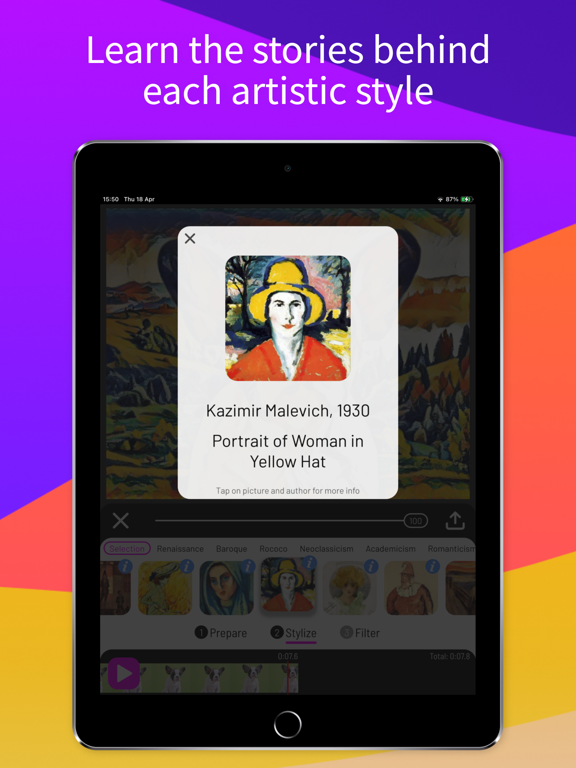 Paintation Video: Art Filters iPad screenshot 5 - Photo & Video app