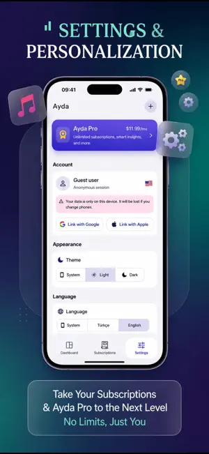 Ayda: Subscription Tracker screenshot 3