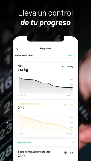 Captura de pantalla de Synergym en iPhone 6