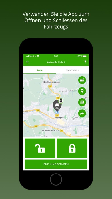deer e-carsharing Screenshot