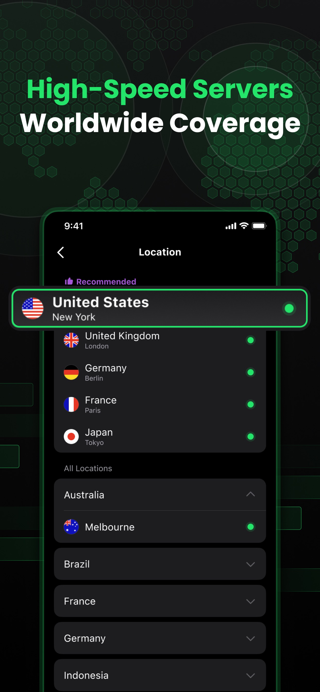 Screenshot 1 of SafeShell VPN: Fast & Secure