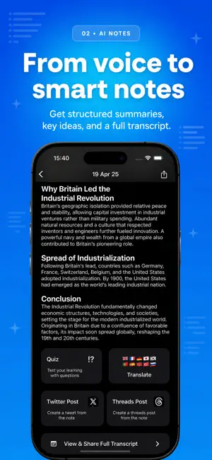 AI Note Taker: Meeting Lecture screenshot 2