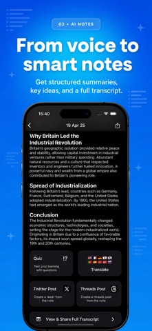 AI Note Taker: Meeting Lecture Screenshot 2 of 4