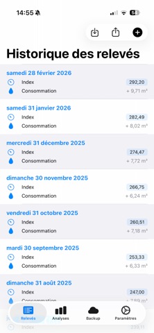 WaterTrack - Compteur eau screenshot
