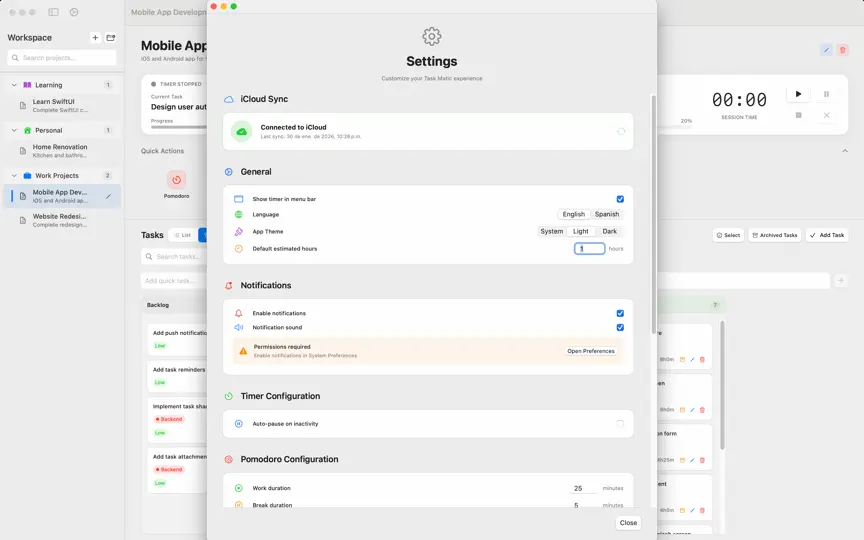 Screenshot von Task Matic - Time Tracker auf dem iPhone 9