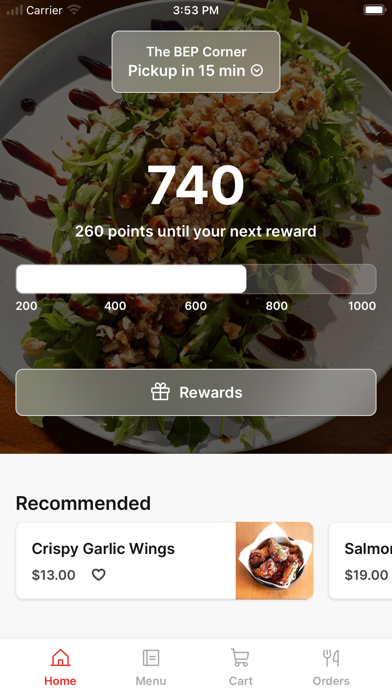 The BEP Corner app screenshot