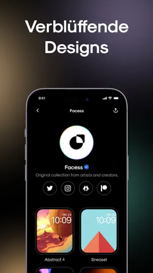 Screenshot von Watch Faces: Zifferblätter App auf dem iPhone 5