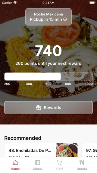 Noche Mexicana NY iPhone screenshot 1 - Food & Drink app