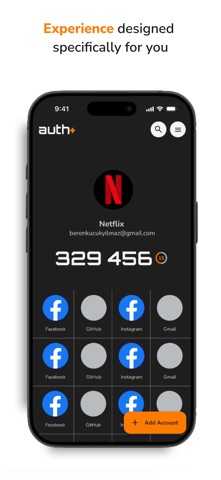 Auth+ 2FA Authenticator screenshot