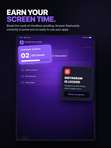 FlashcardGuard iPad screenshot