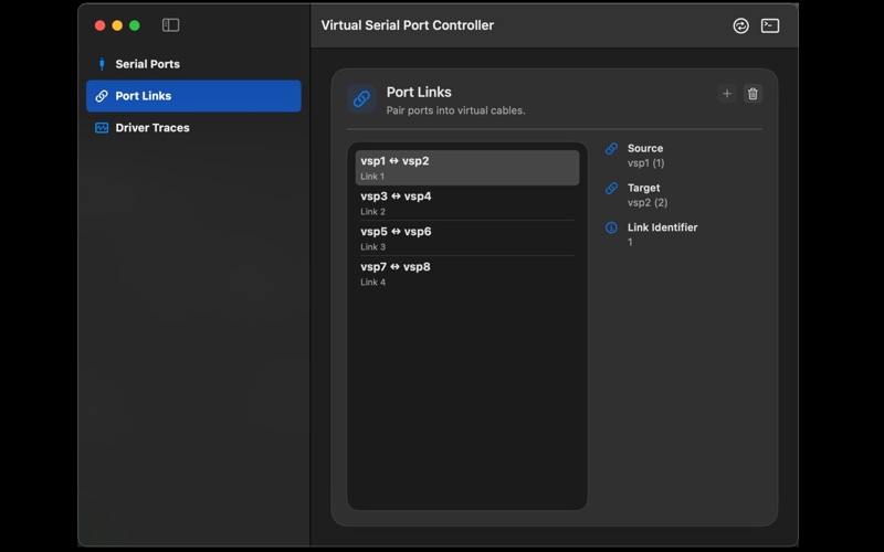 Virtual Serial Port Controller screenshot