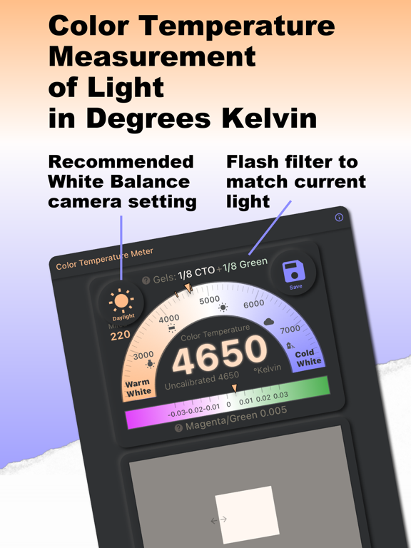 White Balance Kelvin Meter