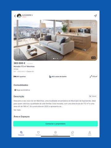 Papacasa iPad screenshot
