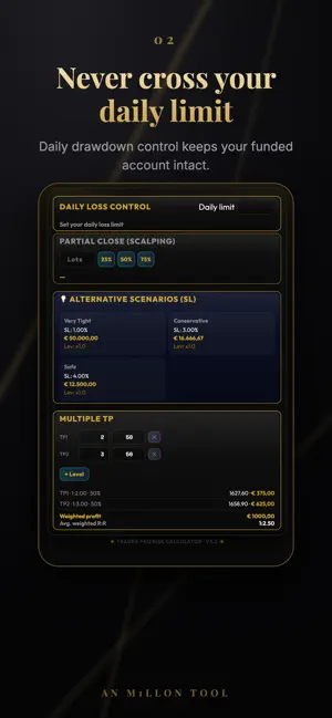Trader Pro Risk Calculator screenshot 2