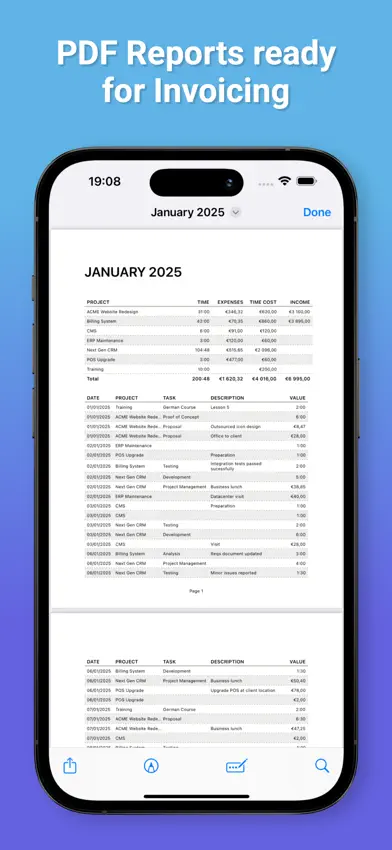 Cube Time & Expenses Pro screenshot 3