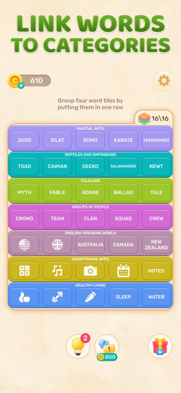 Connect Word Association Game screenshot 3