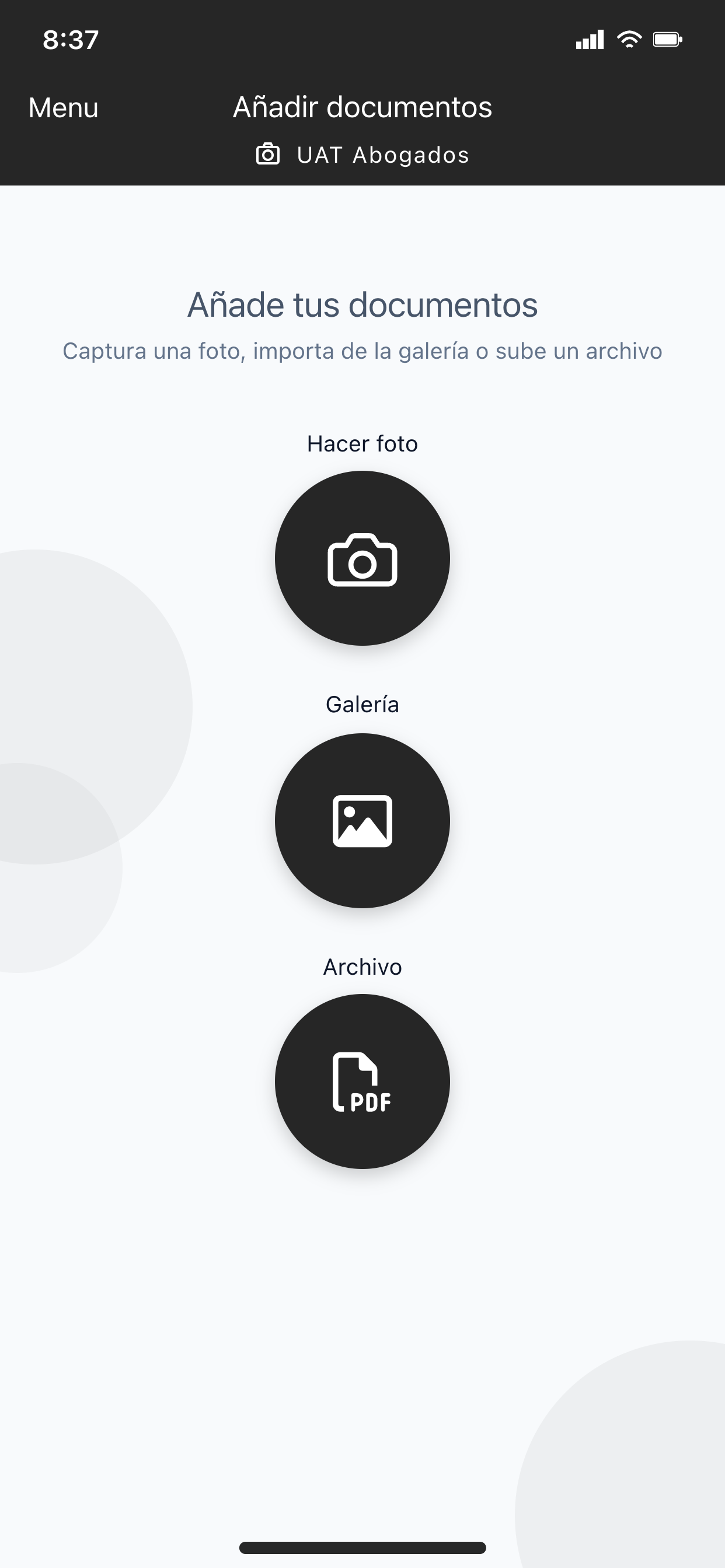 UAT screenshot 3