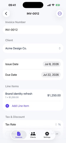 InvoiceDeck app screenshot 2