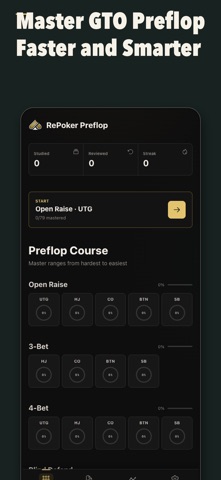 GTO Preflop Wizard : RePoker Screenshot 3 of 5