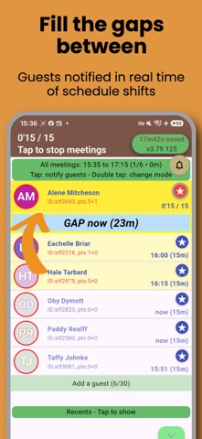 Automatic calls 1on1: TALKTIME Screenshot 2 of 5