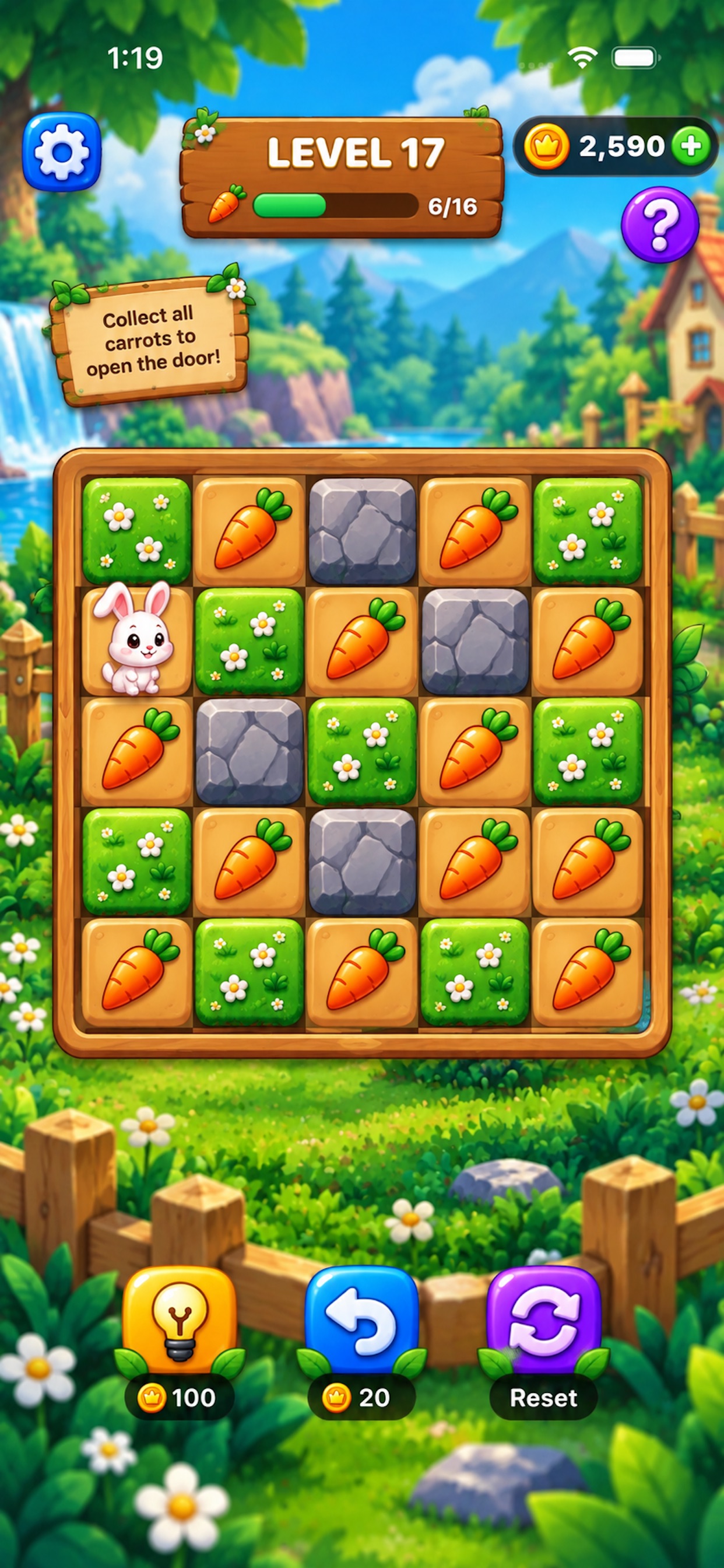 Screenshot 2 of Bunny Fruit: Carrot Puzzle