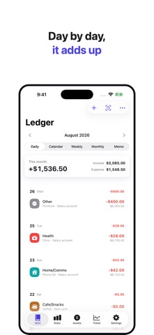 Harubi: Receipt Budget Tracker iPhone screenshot