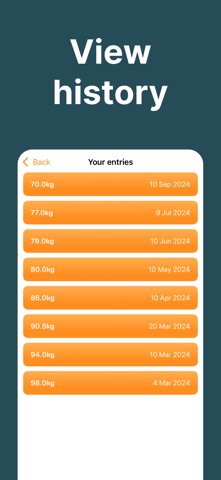 WeightSnap Screenshot 3 of 3