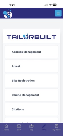TailorBuilt Mobile screenshot