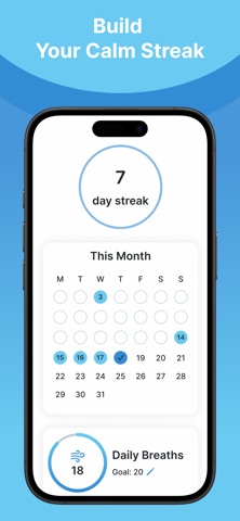 Breathing Exercise BreathInU iPhone screenshot