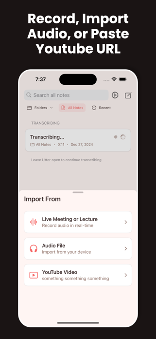 Utter - AI Note Taker Screenshot 3 of 5
