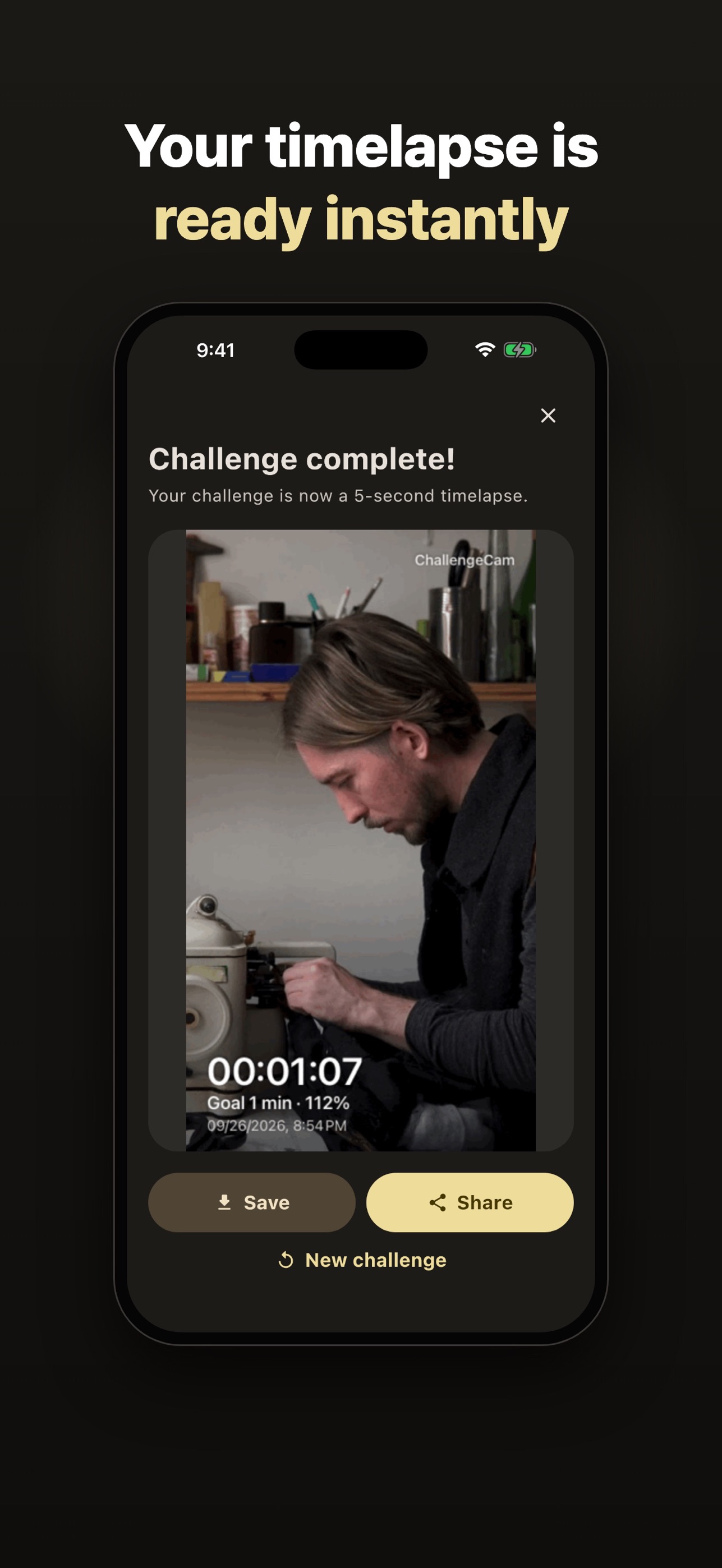 Screenshot 4 of ChallengeCam: Timelapse Proof