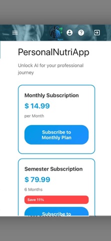 PersonalNutriApp Screenshot 9 of 9