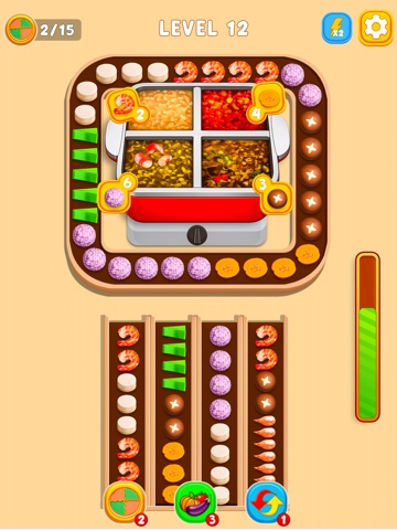 Sizzling Hotpot Go Food Match iPad screenshot