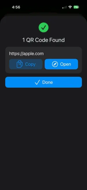 Scan QR from Image screenshot 2