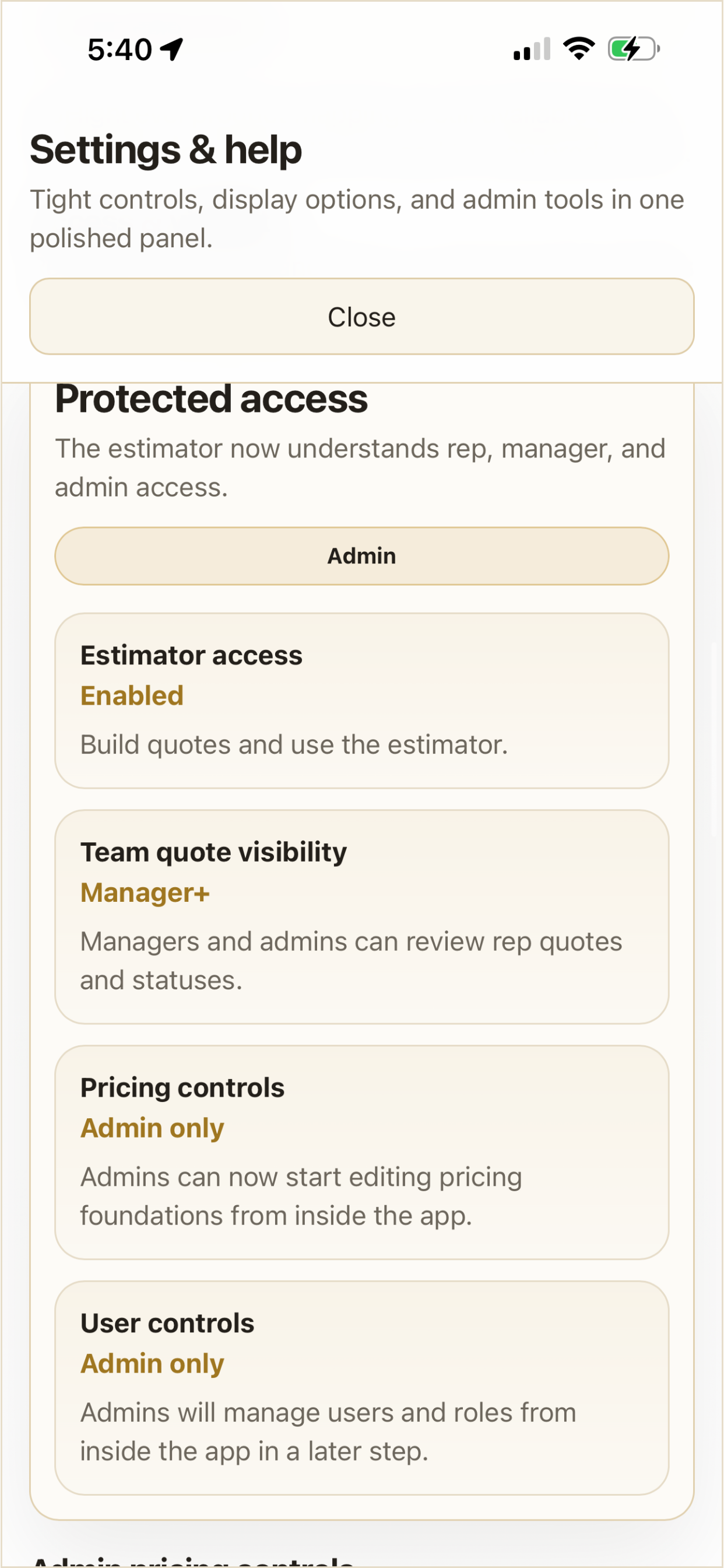 S&S Estimator screenshot 9