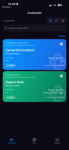 Sovra - Your Digital Identity iPhone screenshot