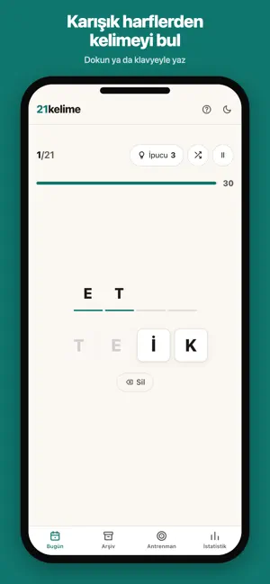 21kelime: Günlük Kelime Oyunu screenshot 2