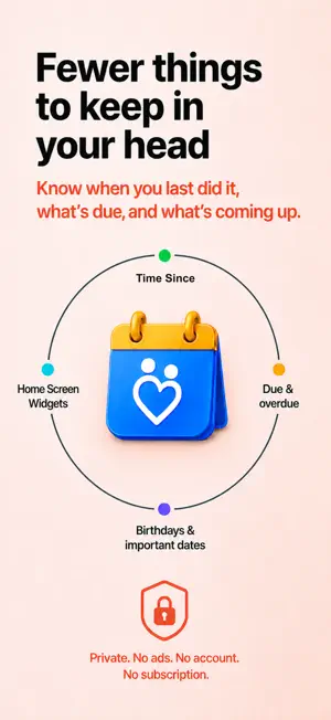 Time Since: Events & Reminders screenshot 1
